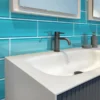 Turquoise 4X16 Gloss Glossy Glass Tile 1