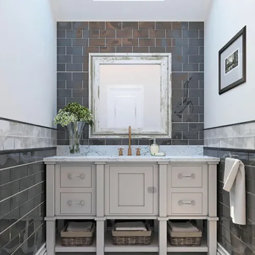 Gray Cloud Gloss 3X6 Glossy Glass Tile 0