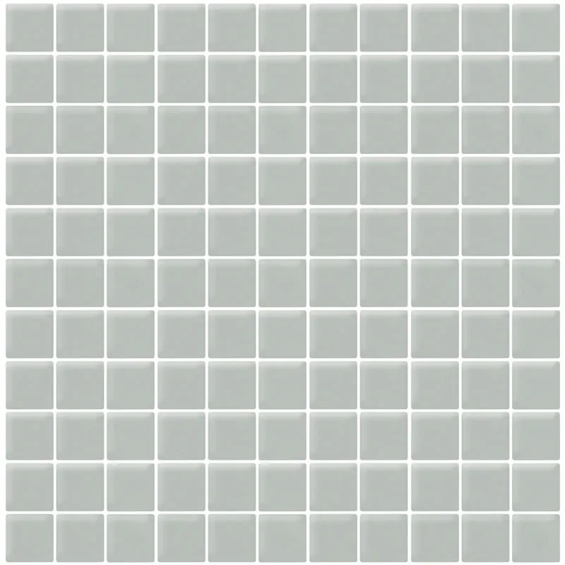 Gray Cloud Matte 1X1 Glass Mosaic 0