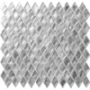 Diamante Silver 1X1.5 Glossy Glass Mosaic 0