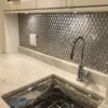 Diamante Silver 1X1.5 Glossy Glass Mosaic 4