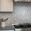 Diamante Silver 1X1.5 Glossy Glass Mosaic 3