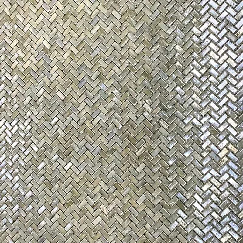 Espiga Pearl 0.4X0.9 Glossy Glass Mosaic 2