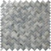 Espiga Grey 0.4X0.9 Glossy Glass Mosaic 0