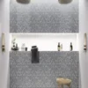 Espiga Grey 0.4X0.9 Glossy Glass Mosaic 1