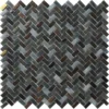 Espiga Dark 0.4X0.9 Glossy Glass Mosaic 0