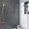 Espiga Dark 0.4X0.9 Glossy Glass Mosaic 2