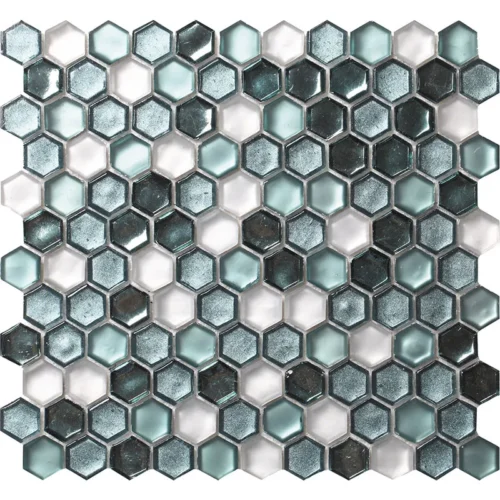 Cordoba Emerald 1X1 Glossy, Matte Glass Mosaic 0