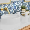 Cordoba Moonstone 1X1 Glossy Glass Mosaic 1