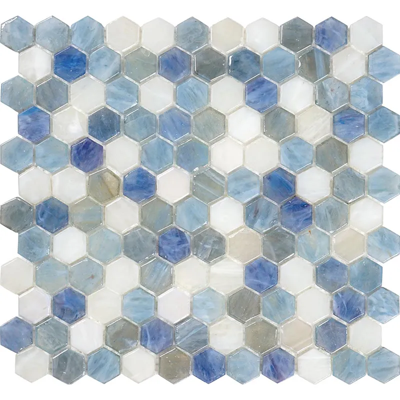 Cordoba Moonstone 1X1 Glossy Glass Mosaic 0