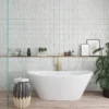 Allure White Rectangular 1.87X5.81 Rectangle Glossy Glass Mosaic 2