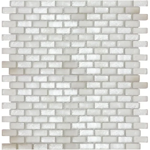 Glacier Brick 0.5X1.2 Glossy, Matte Glass Mosaic 0