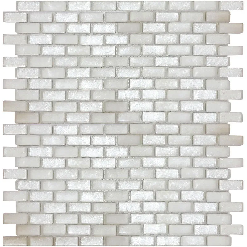 Glacier Brick 0.5X1.2 Glossy, Matte Glass Mosaic 0