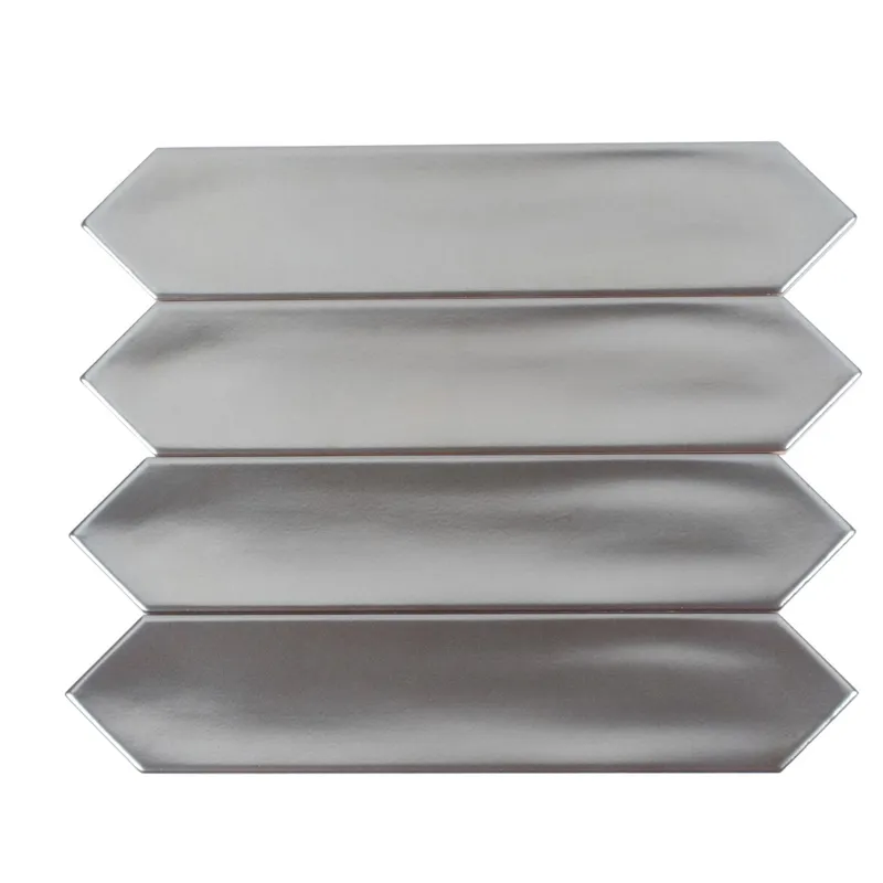 Alfama Pickets Silver 2X10 Matte Ceramic Tile 0