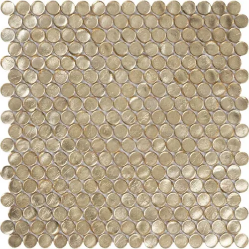 Ronda Gold 0.8X0.8 Glossy Glass Mosaic 0