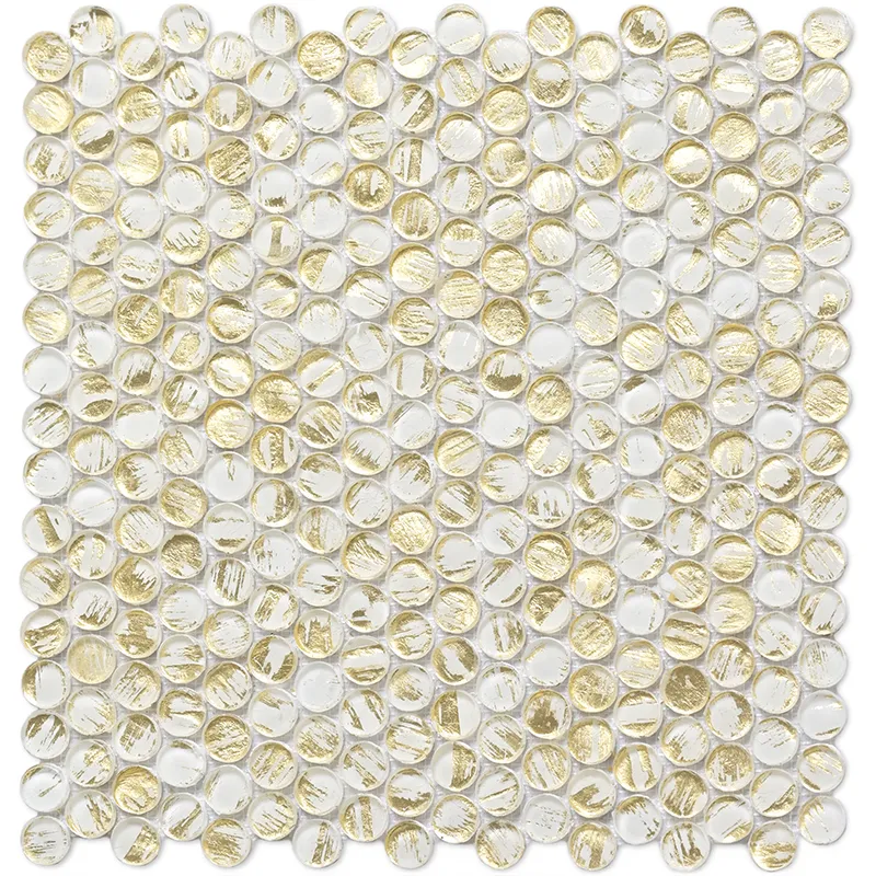 Ronda Antique Gold 0.8X0.8 Glossy Glass Mosaic 0