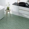 Aquaterra Green Hex 9X7.9 Glossy Shell, Terrazzo tile 3