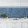 Aquaterra Blue Brick 3X12 Glossy Shell, Terrazzo tile 1