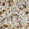 Aquaterra White Brick 3X12 Glossy Shell, Terrazzo tile 0