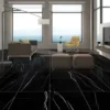 Arya Nero Marquina 24X48 23.6X47.2 Polished Porcelain Tile 3