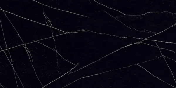 Arya Nero Marquina 24X48 23.6X47.2 Polished Porcelain Tile 1