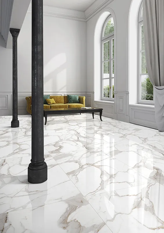 Arya Statuario Platina 24X48 23.6X47.2 Polished Porcelain Tile 1