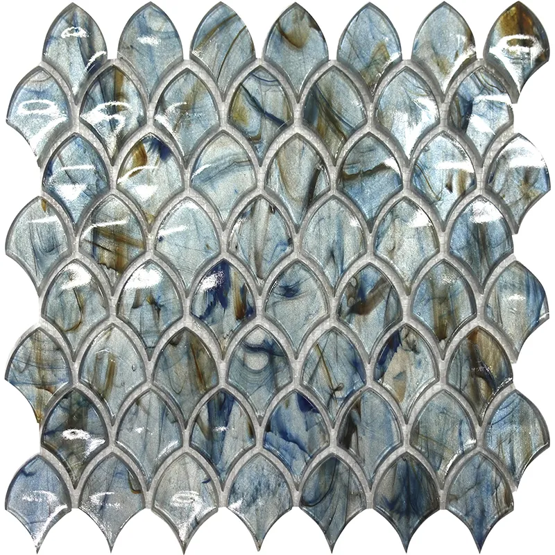 Sapphire Scale 1.5X2.15 Glossy Glass Mosaic 0