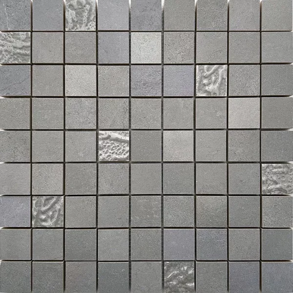 Aurora Grey Mosaic 12.4X12.4 Matte Ceramic mosaic 1