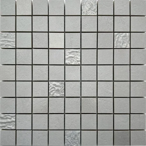 Aurora White Mosaic 1.4X1.4 Matte Ceramic mosaic 0