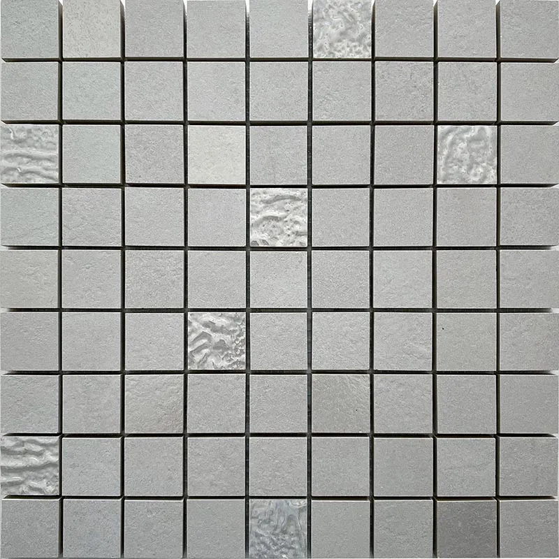 Aurora White Mosaic 1.4X1.4 Matte Ceramic mosaic 0