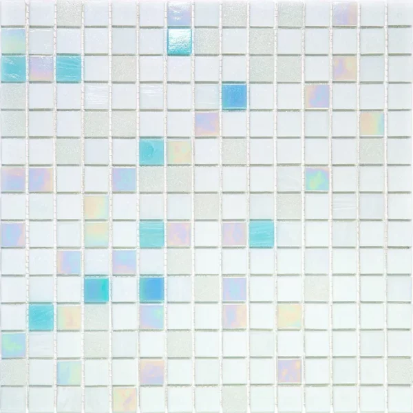 Azure Mix 1 0.8X0.8 Glossy Glass Mosaic 1