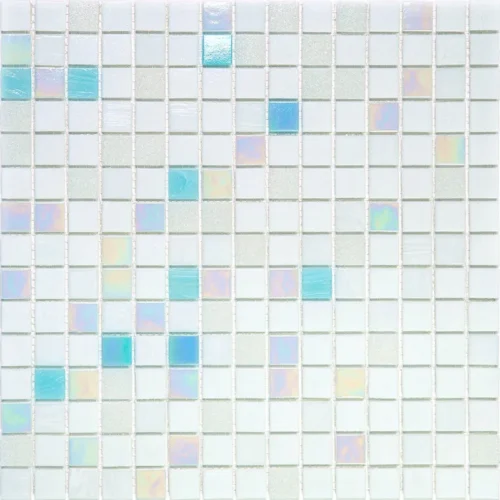 Azure Mix 1 0.8X0.8 Glossy Glass Mosaic 0