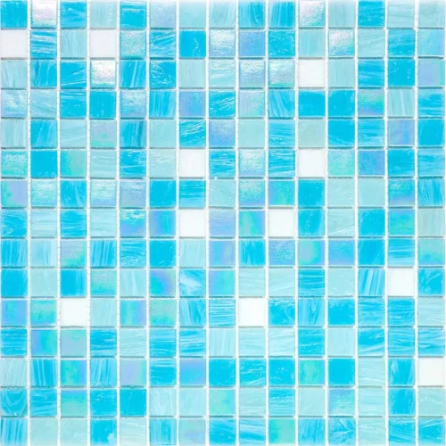 Azure Mix 8 0.8X0.8 Glossy Glass Mosaic 0