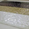 Shimmer Pearl 3X12 Textured, Glossy Glass tile 1