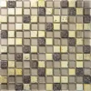 Alder 0.9X0.9 Glossy, Foiled Glass, Resin, Stone Mosaic 0