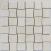 Sumatra Crema 1.6X1.9 Polished, Etched Marble Mosaic 0