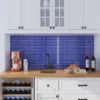 Cobalt Blue 1X3 Brick Gloss Glossy Glass mosaic 2