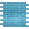 Turquoise 1X3 Brick Gloss Glossy Glass mosaic 0