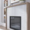 Mirage White 1X3 Brick Gloss Glossy Glass mosaic 1