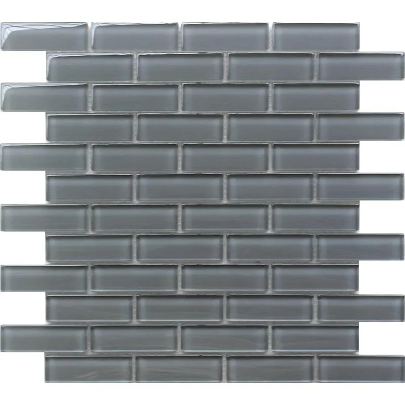 Cobblestone 1X3 Brick Gloss Glossy Glass Mosaic 0