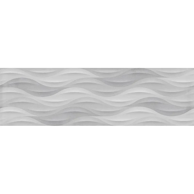 Breeze Grey Deco 11.7X39.2” Matte Ceramic Tile