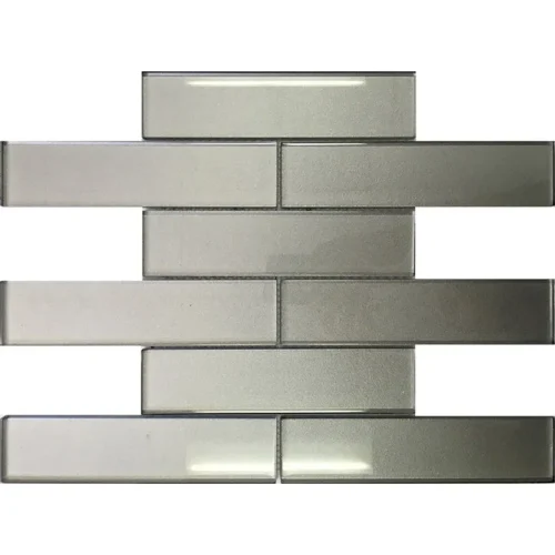 Galaxy Pewter 1.9X7.7 Glossy Glass Mosaic 0