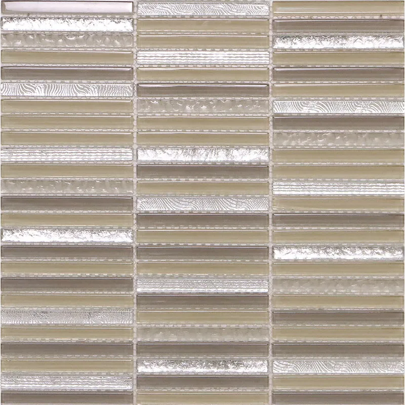 Pizzaz 0.2X3.9 Glossy Glass Mosaic 0