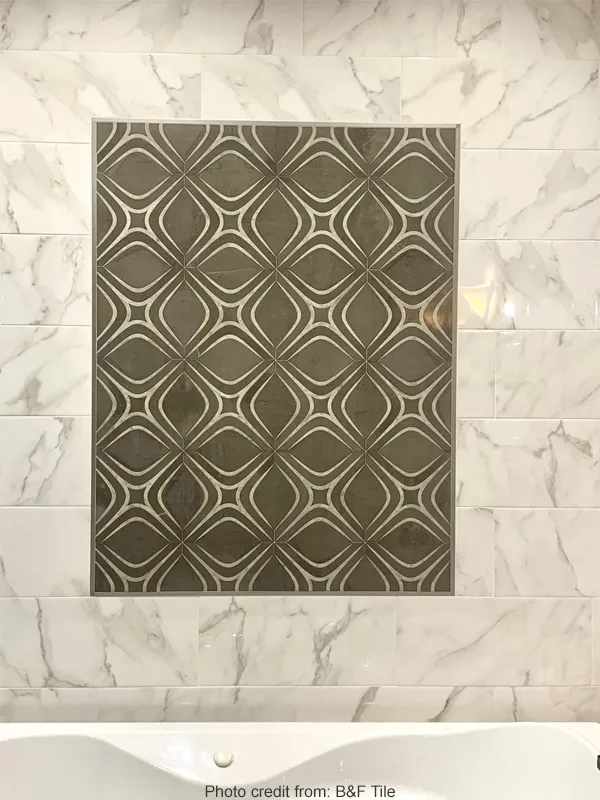 Chelsea Gray 10X10 Polished Marble Tile 6