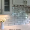 Silver White 3X9 Glossy Glass tile 6