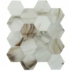 Amber Hex 2.6X2.6 Glossy Glass mosaic 1