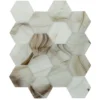 Amber Hex 2.6X2.6 Glossy Glass mosaic 0