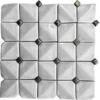 White Pillow 0.6X0.6+2.4X2.4 Glossy Ceramic mosaic 0