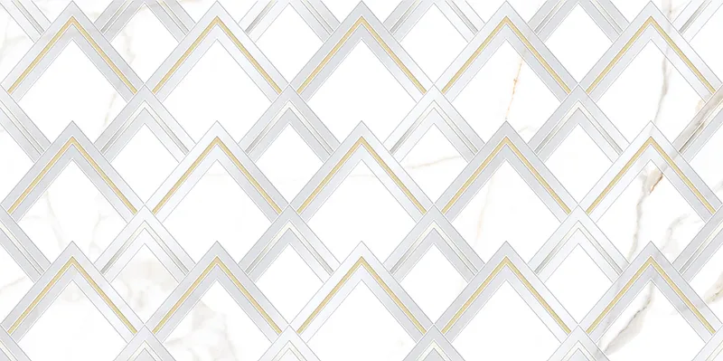 Cosmopolitan Chevron Deco 47.25X23.7 Polished Porcelain Tile 8