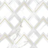 Cosmopolitan Chevron Deco 47.25X23.7 Polished Porcelain Tile 6